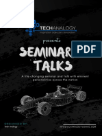 3rd Event - Seminar & Talks