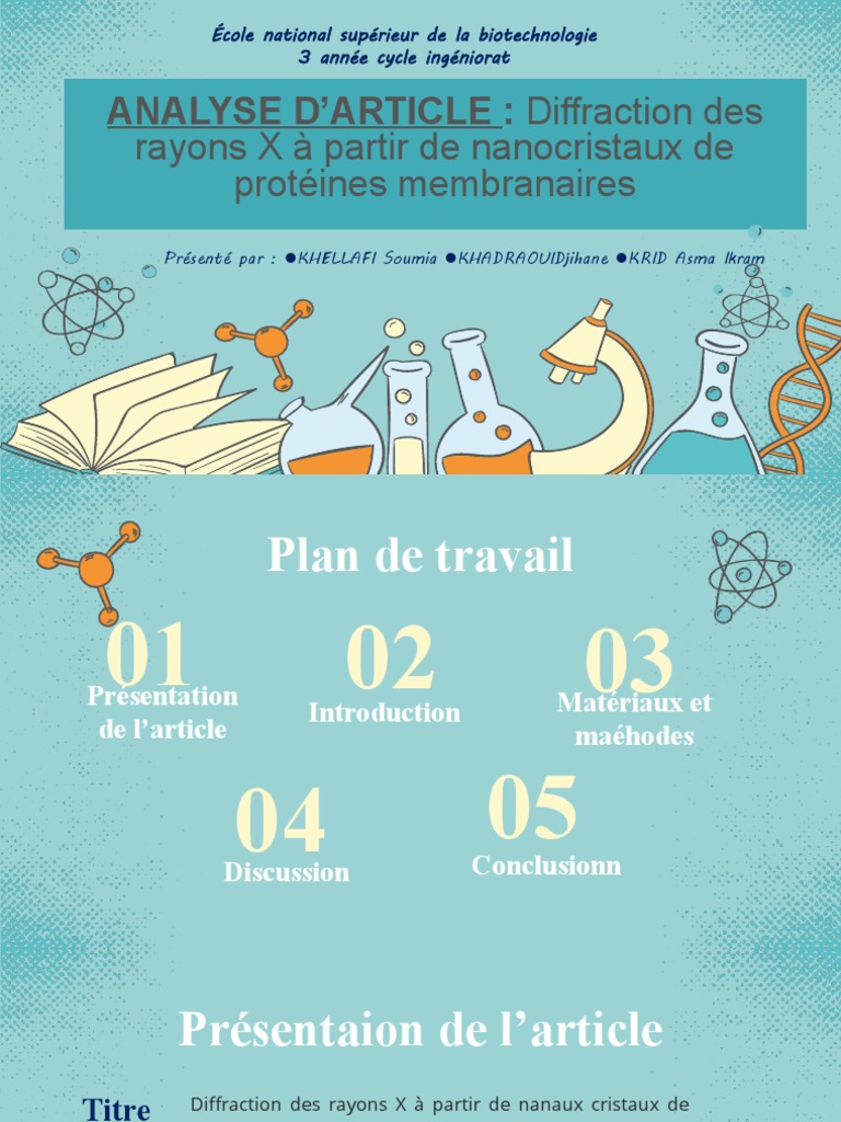 Science Education Center by Slidesgo PDF Cristal Protéines