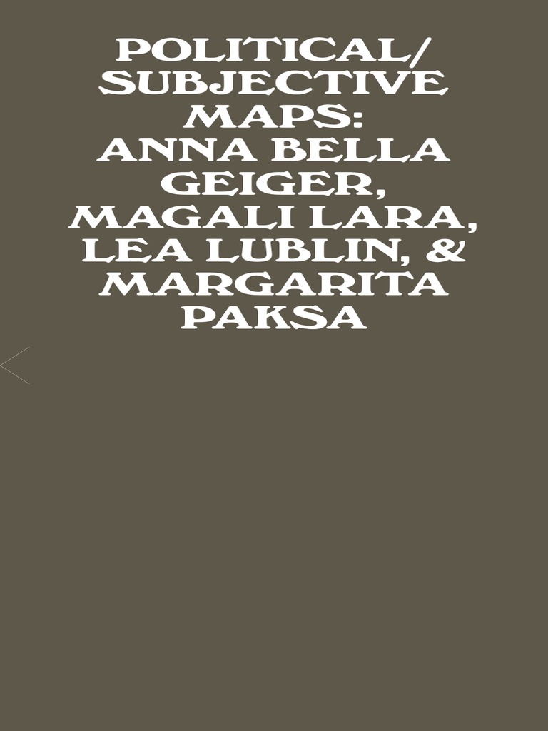 ISLAA - Political Subjective Maps - Exhibition Booklet | PDF ...