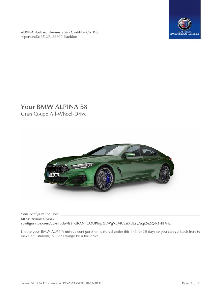 DE: ALPINA Automobiles