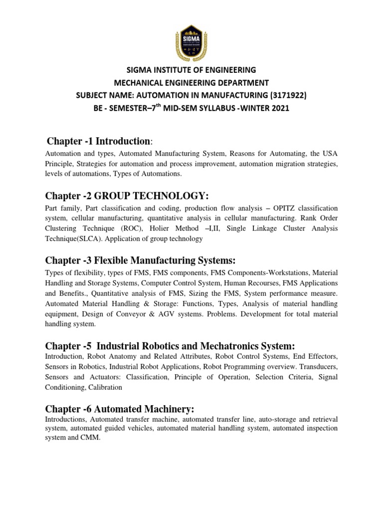 AM Midsem Syllabus | PDF