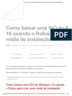 Windows 10 (ISO) Usando o Rufus para BAIXAR E CRIAR Uma Mídia de Instalação ORIGINAL