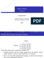 Game Theory Lecture 4