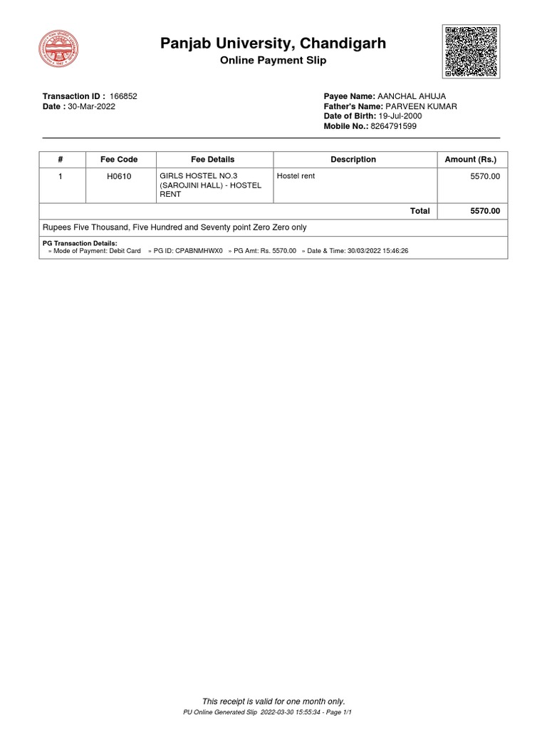 PSlip 300322 166852 | PDF