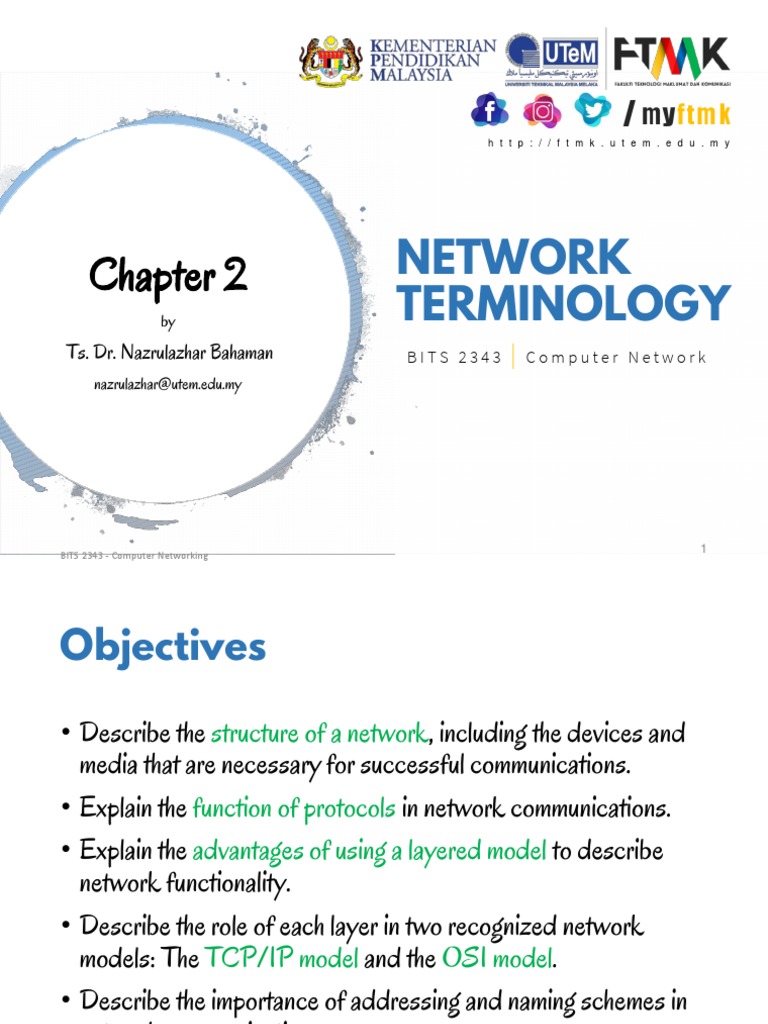 CHP 2 Network Terminology | PDF | Computer Network | Osi Model