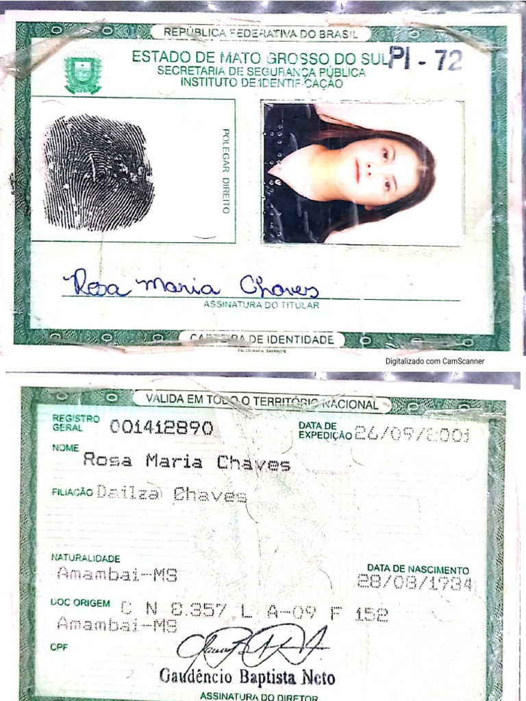 RG - Rosa Maria Chaves | PDF