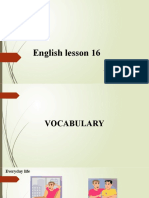English Lesson 16