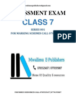 Class 7 Assessment Test 001