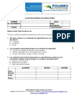 PRUEBA - TEORICA - CONDUCTORES Anexo - 31234135181. - 234135181