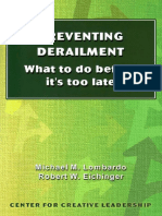 Michael M. Lombardo, Robert W. Eichinger - Preventing Derailmet - What To Do Before It's Too Late (Technical Report Series - No. 138g) - Center For Creative Leadership (1989)