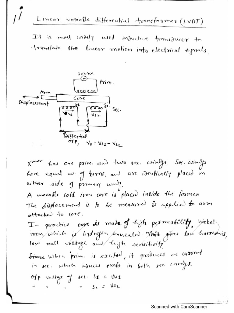 LVDT & Capacitive Transducer PDF