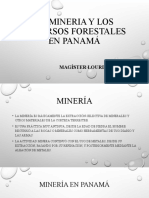 Recursos mineros y forestales en Panamá