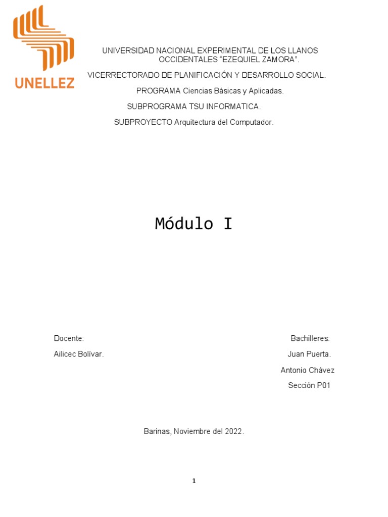 Modulo 1 | PDF | Microprocesador | Lenguaje de programación