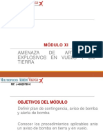 Módulo XI. Amenaza de Artefactos Explosivos en Vuelo y Tierra