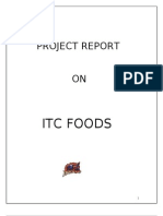 Project Report ON: Itc Foods