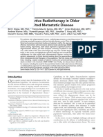 The Role of Ablative Radiotherapy in Older Adults With Limited Metastatic Disease