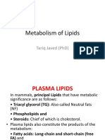 4 Metabolism of Lipids