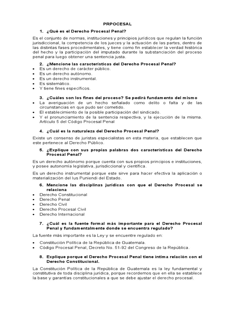 Procesal Penal | PDF | Procedimiento Criminal | Victimologia