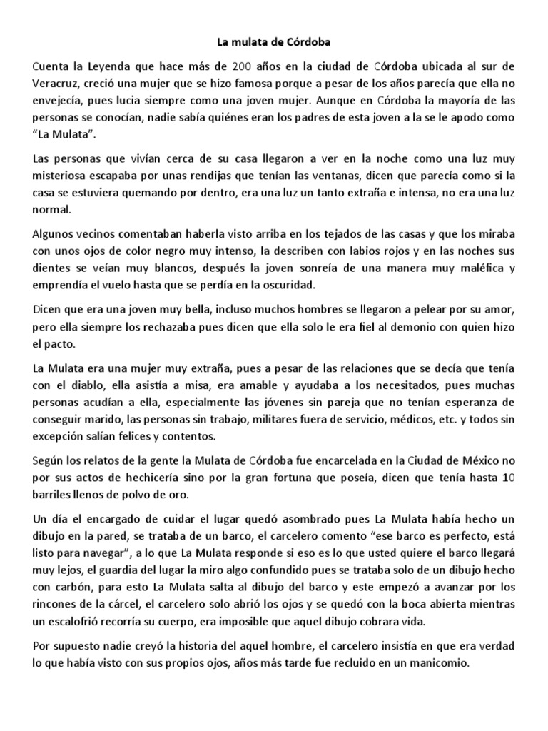 La Mulata de Córdoba | PDF