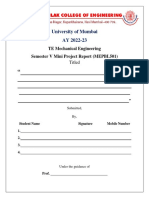 TE Mini Project Report Format