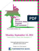 Monday, September 12, 2011: Howard H. Belkin Memorial Golf Tournament