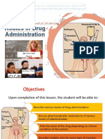 E.S L2-Route of Drug Administration