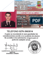 Carnet de La Guardia Bolivariana