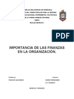 Importancia de Las Finanzas