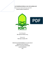 Implementasi Moderasi Beragama Di Masdrasah