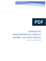 Ciklus - KURIKULUM MEĐUPREDMETNE TEME OSOBNI I SOCIJALNI RAZVOJ