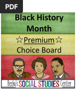 Black History Month: Premium Choice Board