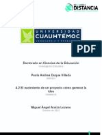 4.2 El Nacimiento de Un Proyecto Cómo Generar La Idea Duque - Paola