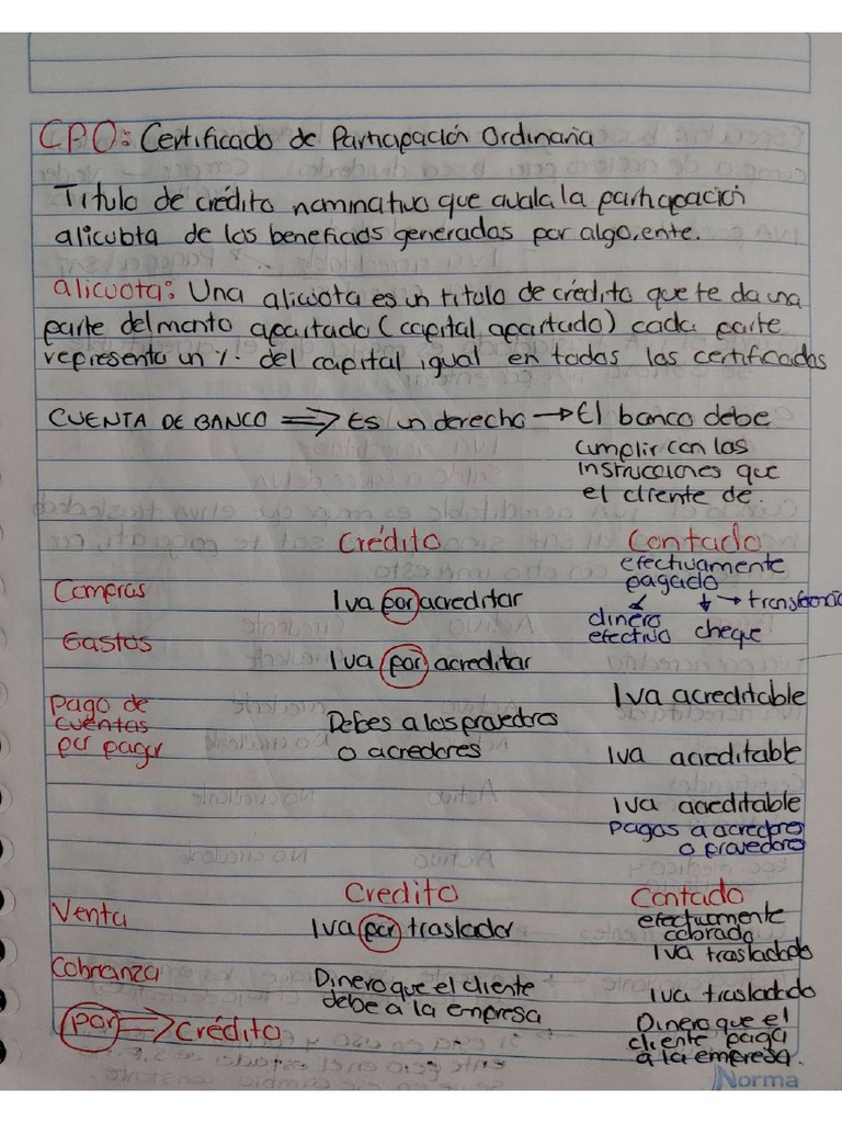 Apuntes De Contabilidad Pdf