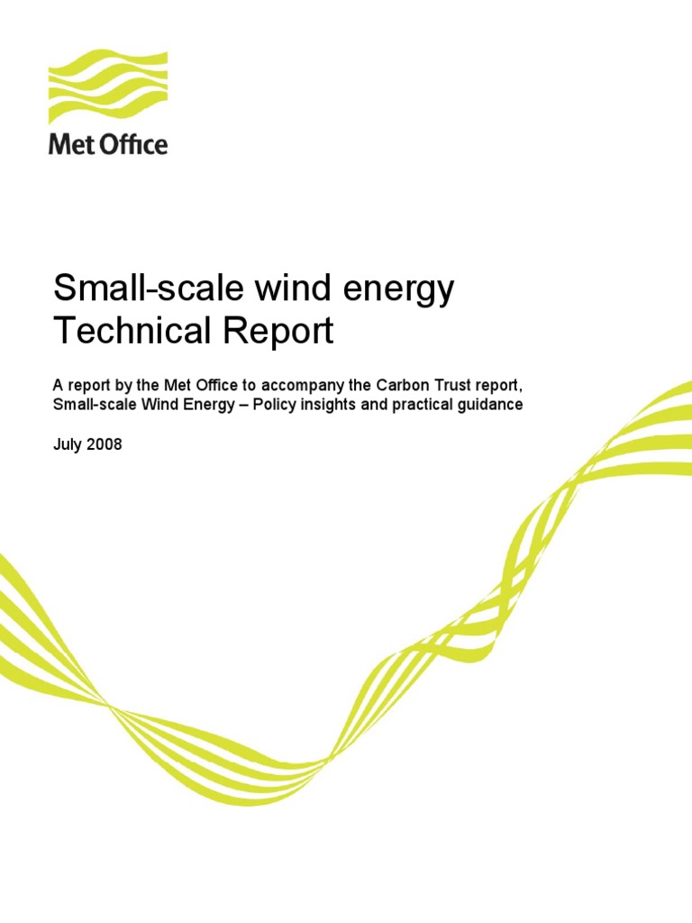 Best Et Al. - Small-Scale Wind Energy Technical Report - 2008 | PDF ...