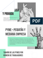 1.4 Actividad - Presentación Digital - Empresa Pyme, Pública y Privada, Características Operativas