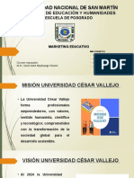 Marketing Educativo Mision y Visión UCV