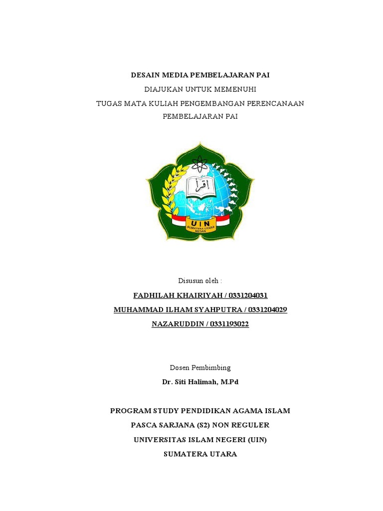 Desain Media Pembelajaran Pai Pdf