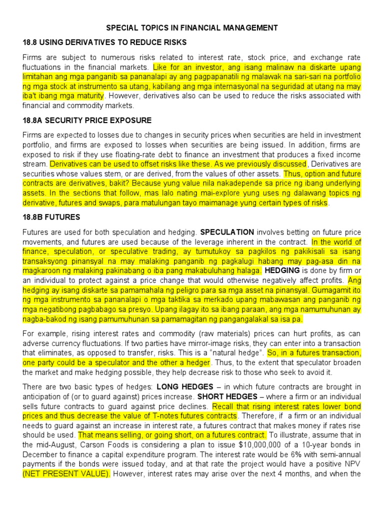 special-topics-in-financial-management-pdf-futures-contract-swap