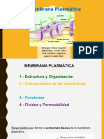 Clase 09 - Memb Plasmtatica - Estructura 11ABR22