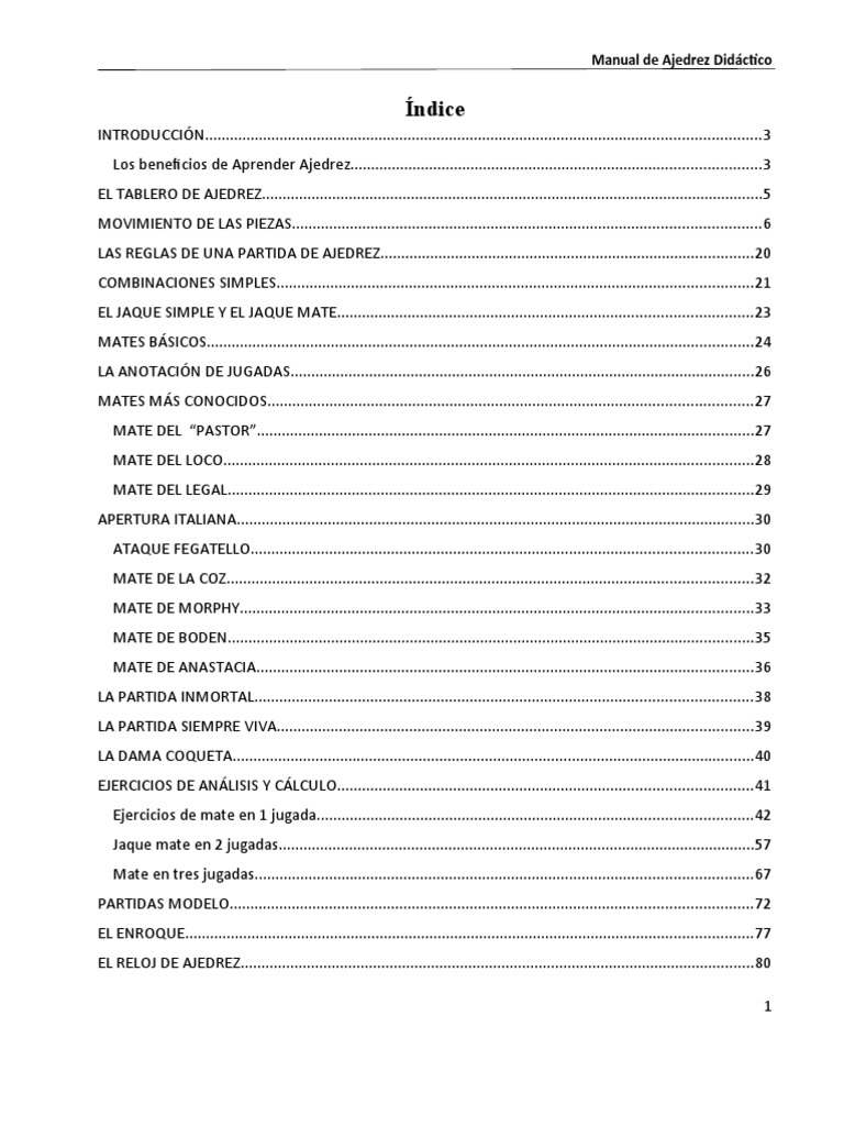 Manual De Ajedrez Para Imprimir Pdf Ajedrez Juegos De Estrategia
