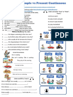 Present Simple Vs Present Continuous Listening and Grammar Drills - 136618 PDF