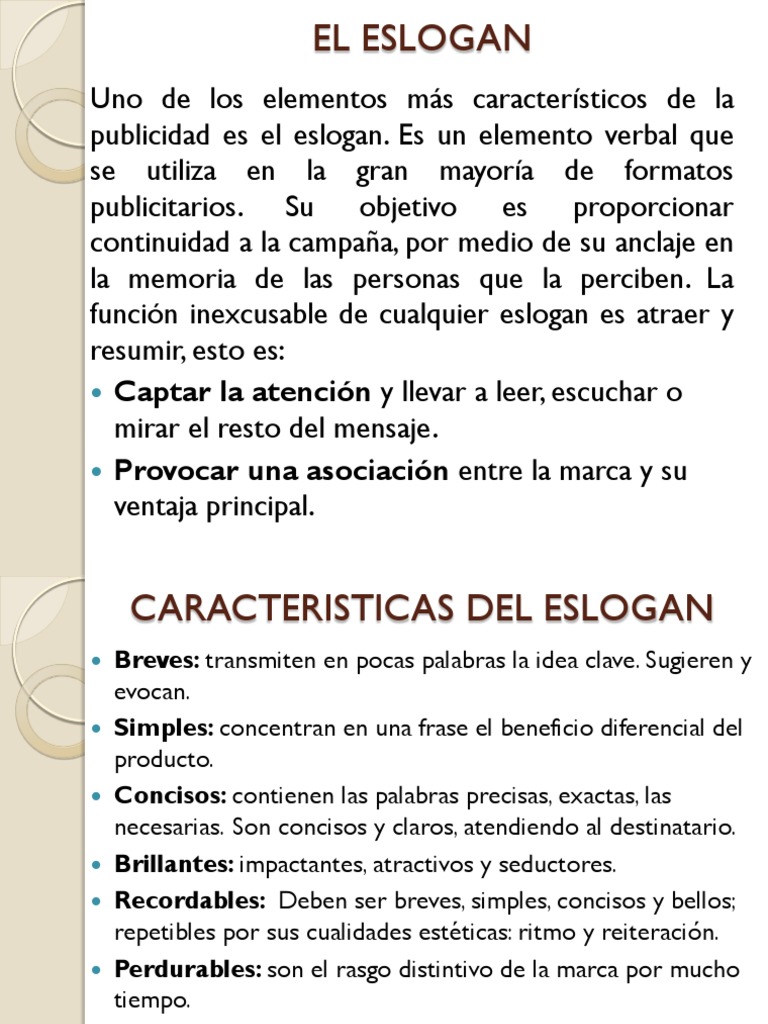 El Eslogan | PDF