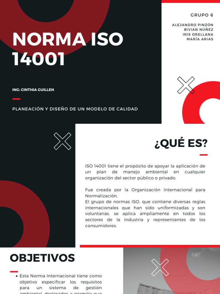 Normas ISO 14001 Y 28001 | PDF | Entorno natural | Organización ...