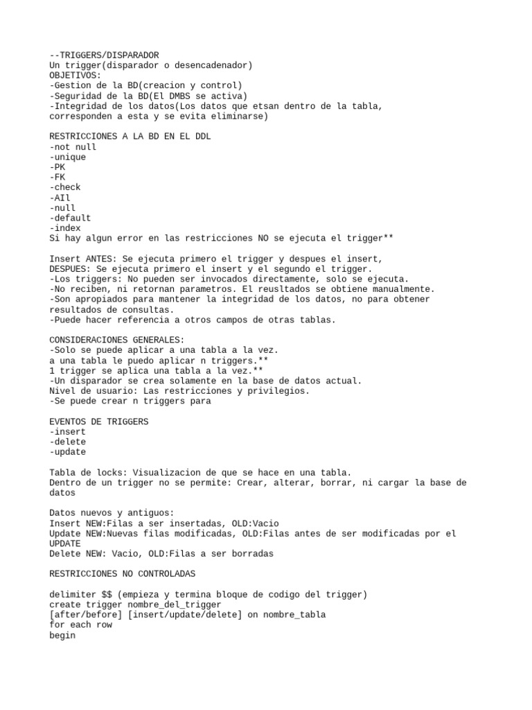 Trigger Pdf