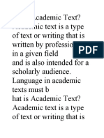 Academic Text