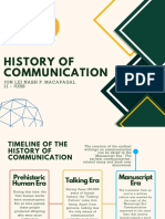 Jon Lei Nash Macapagal - History of Communication