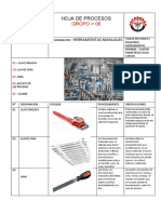 Hoja de Procesos Taller Mecanico I