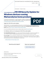 Windows 2019-09 Security Update For Windows Devices Running Malwarebytes Home Products - Malwarebytes Support