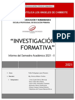 Investigación Formativa - Segunda Unidad