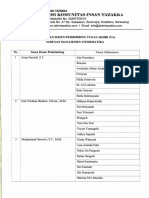 Pembagian Dosen Pembimbing Tugas Akhir